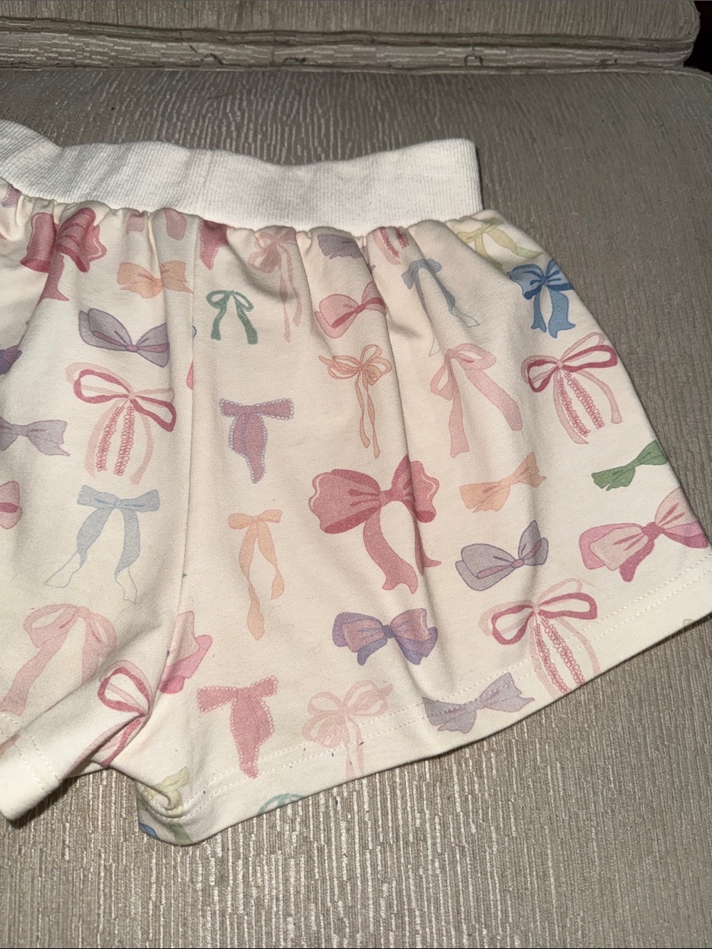 Lola and the Boys White Bow Print Pajama Set - Pink & Pastel Bows size 14 - Picture 16 of 17